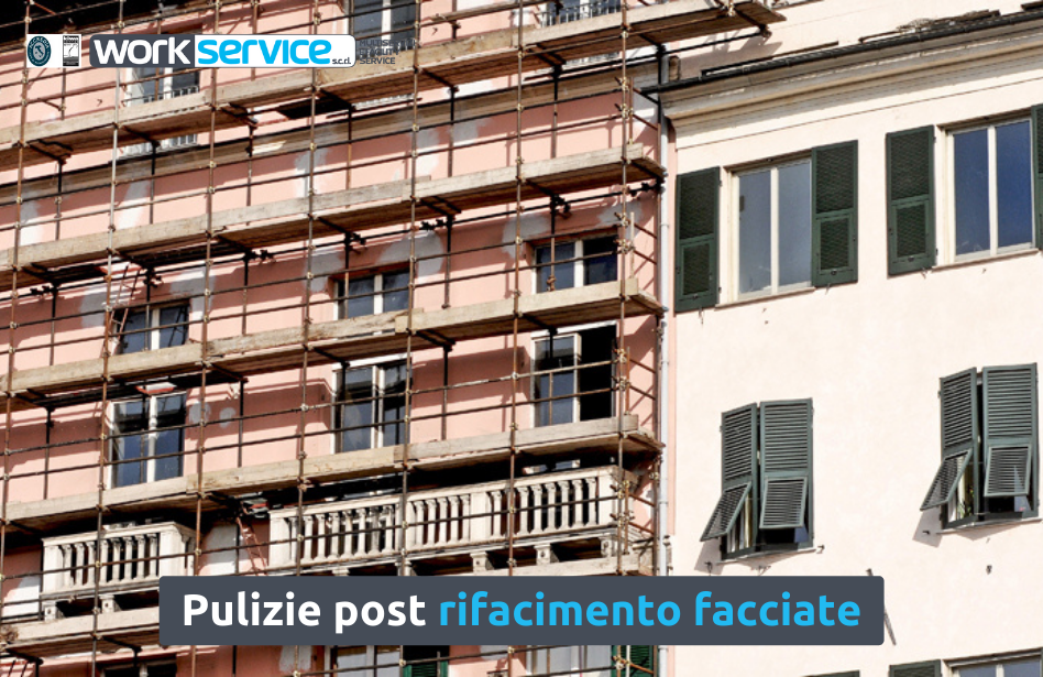 Pulizie post rifacimento facciate