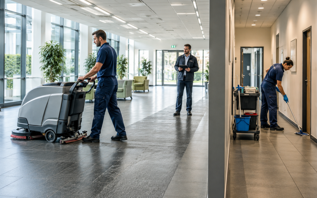 Pulizia pavimenti aziendali: quando usare la lavasciuga e quando serve il lavoro manuale